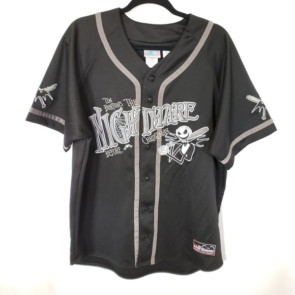 nightmare before christmas baseball jersey